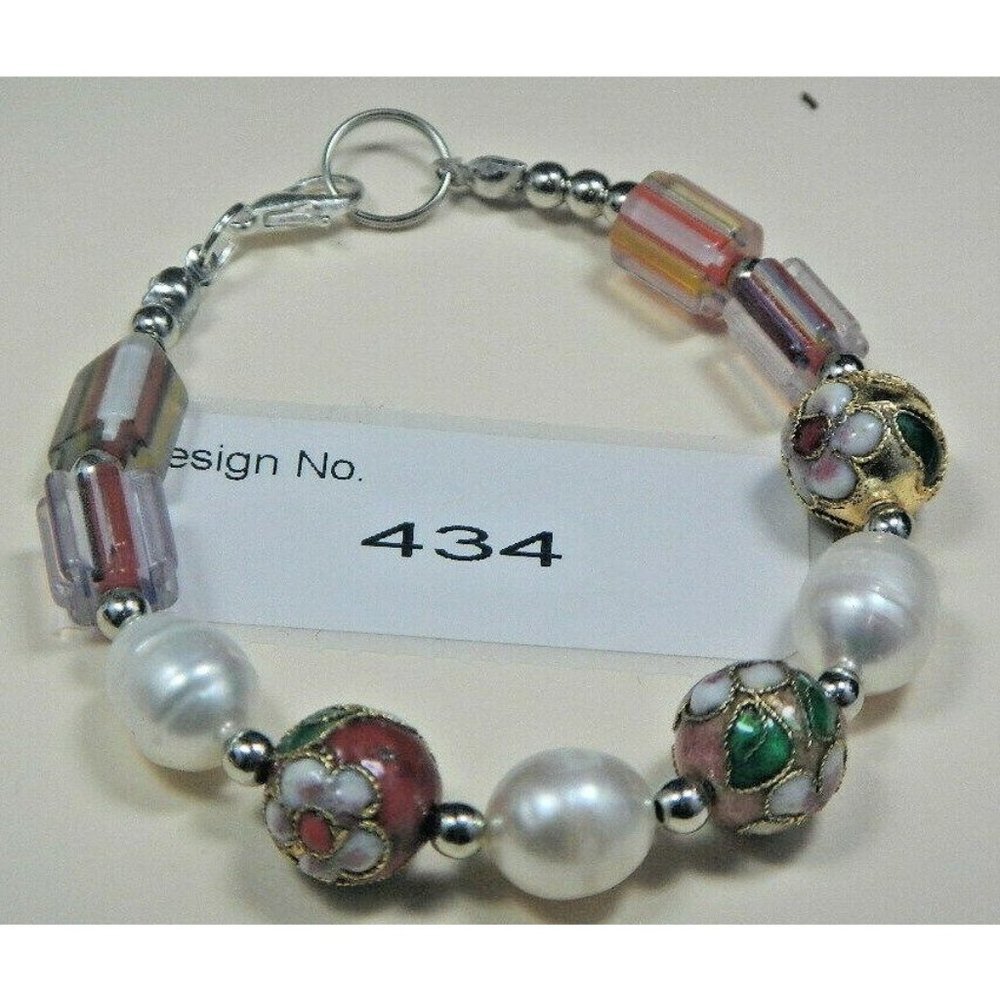 Pearl Gemstone-Energy Jewelry-Bracelet-Facilitate-Love Relationships #434